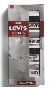 Foto 2 | Boxer Levis 5 Piezas Classic Cotton De Algodón Para Hombre