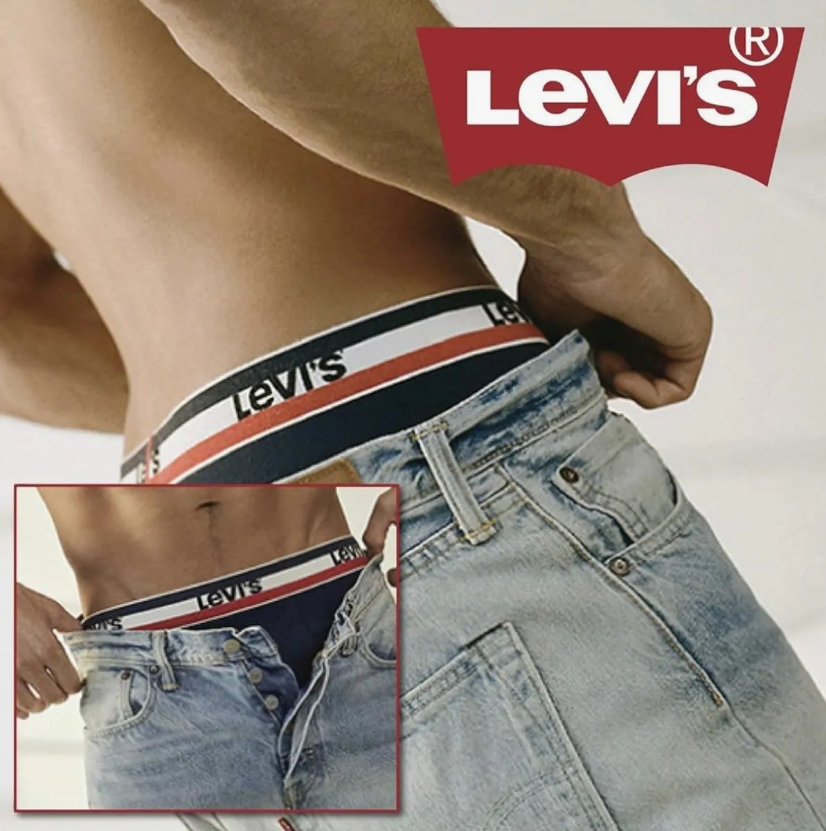 Foto 4 pulgar | Boxer Levis 5 Piezas Classic Cotton De Algodón Para Hombre