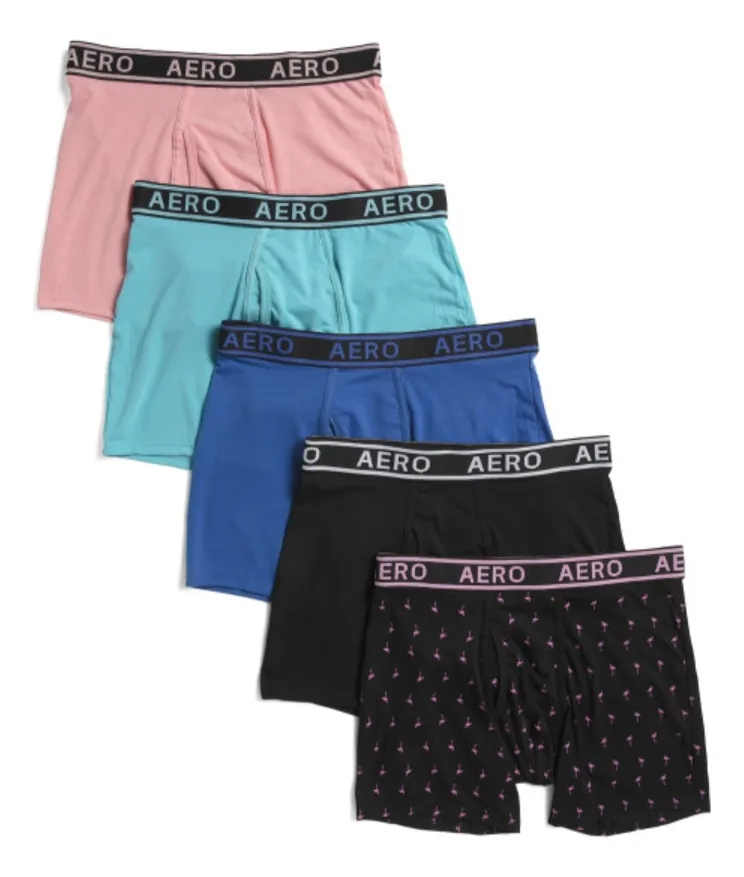 Foto 2 pulgar | Boxer Aeropostale 5 Pack Algodón Elásticos Para Hombre