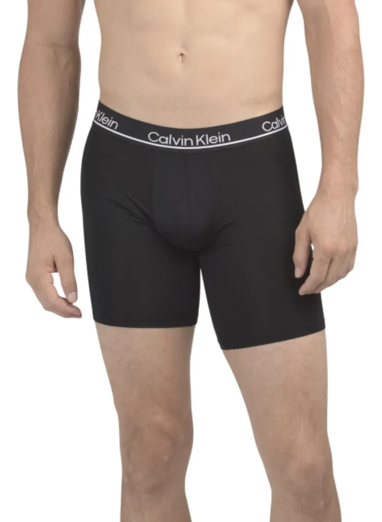 Foto 2 pulgar | Boxers Largos Calvin Klein Micro Plus Pack De 3 Piezas Para Hombre