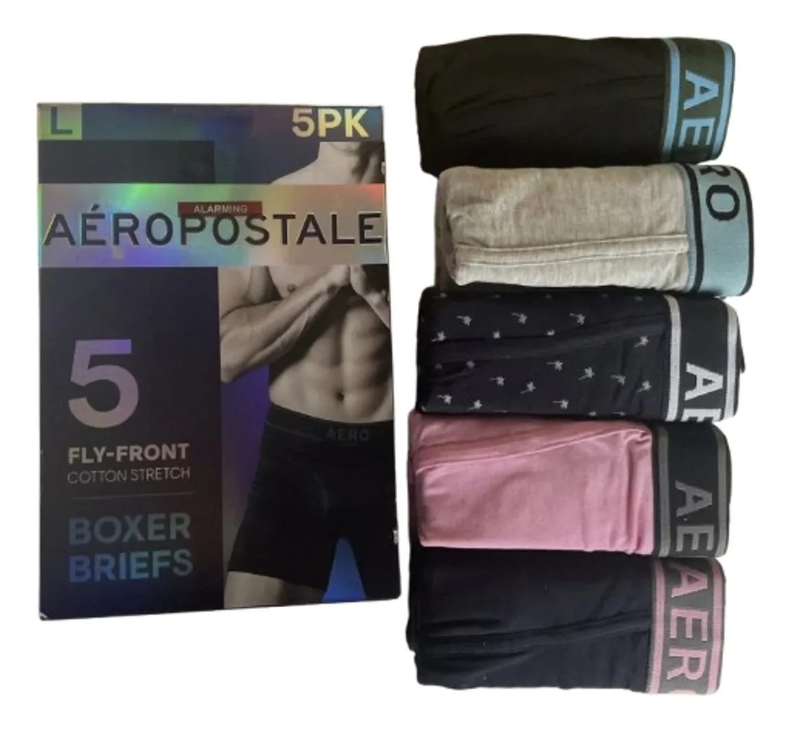 Foto 5 pulgar | Boxer Aeropostale 5 Pack Algodón Elásticos Para Hombre