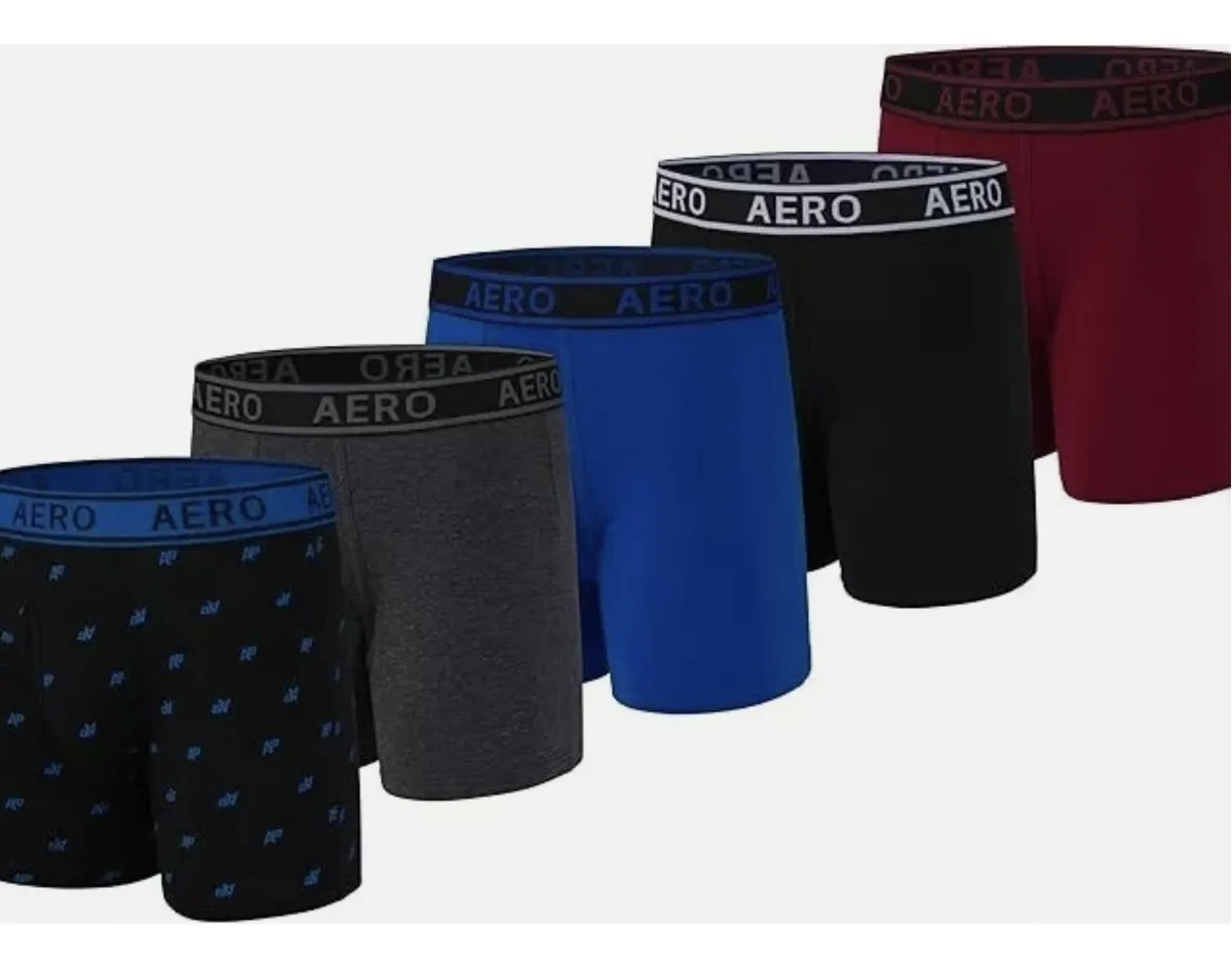 Foto 2 pulgar | Boxer Aeropostale 5 Pack Algodón Elásticos Para Hombre