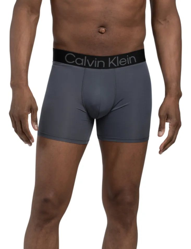 Foto 3 pulgar | Calvin Klein Boxer Briefs Pack De 3 Con Logo Bold Para Hombre, Diseño Deportivo, En Tonos Turbulence
