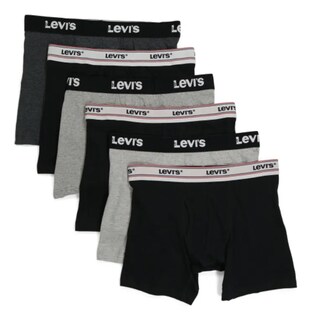 Foto 1 | Levis Pack De 6 Boxer Briefs Para Hombre, Versátiles Y Cómodos