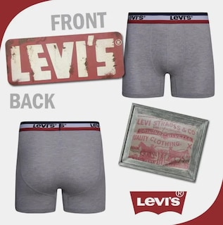 Foto 5 | Levis Pack De 6 Boxer Briefs Para Hombre, Versátiles Y Cómodos