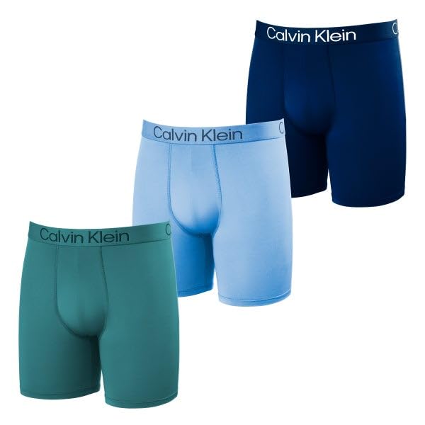 Foto 2 pulgar | Calzoncillos Tipo Bóxer Calvin Klein Para Hombre Que Absorben La Humedad, Paquete De 3 - Venta Internacional.
