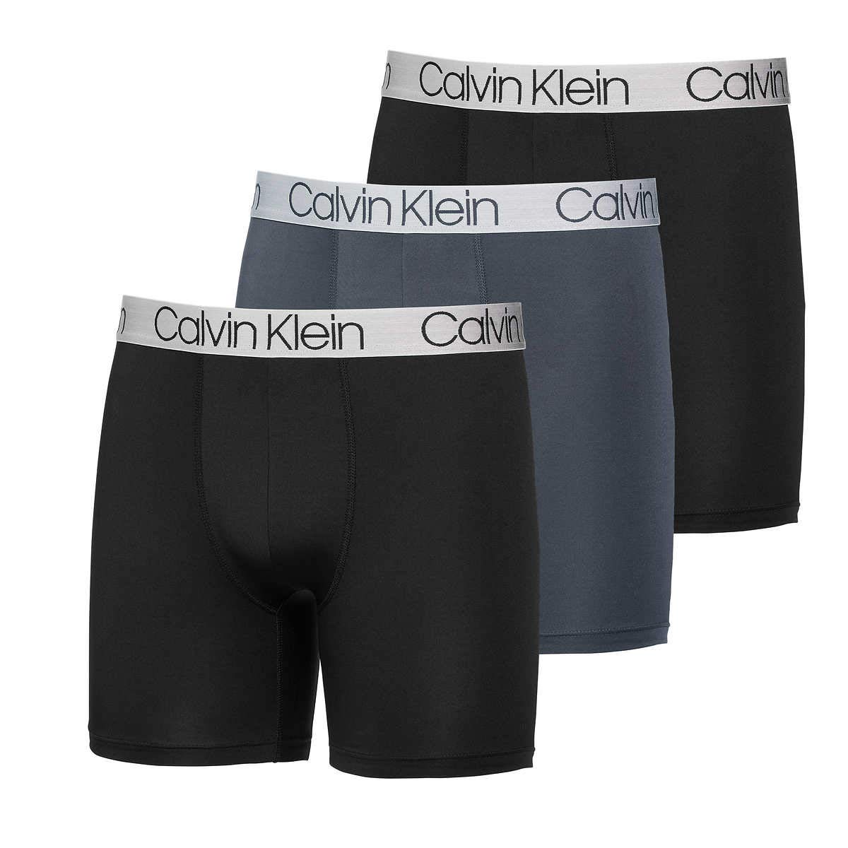 Calzoncillos Tipo Bóxer Calvin Klein Para Hombre Que Absorben La Humedad, Paquete De 3 - Venta Internacional.
