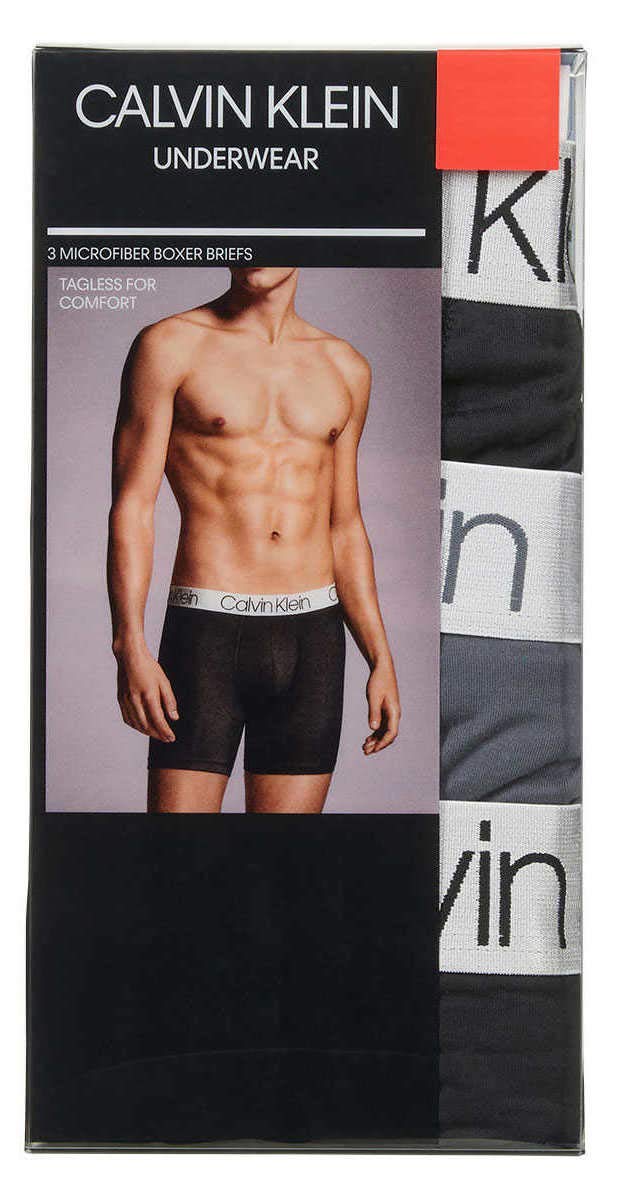 Foto 6 pulgar | Calzoncillos Tipo Bóxer Calvin Klein Para Hombre Que Absorben La Humedad, Paquete De 3 - Venta Internacional.