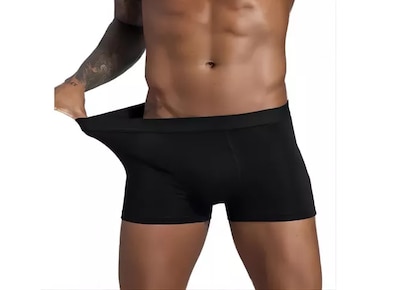 Foto 1 | Bóxer Corto Xtellar Negro para Hombre 4 Piezas