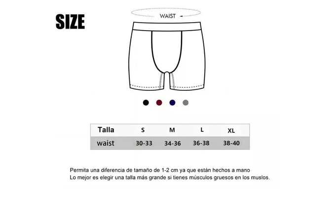 Foto 4 pulgar | Bóxer Corto Xtellar Negro para Hombre 4 Piezas