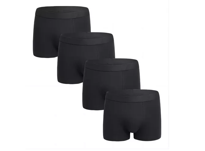 Foto 4 | Bóxer Corto Xtellar Negro para Hombre 4 Piezas
