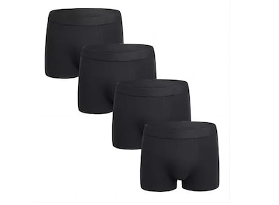 Foto 4 | Bóxer Corto Xtellar Negro para Hombre 4 Piezas