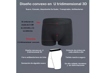 Foto 5 | 4pzs Xtellar Algodón Boxer Hombre Calzones Ropa Interior Para Hombre