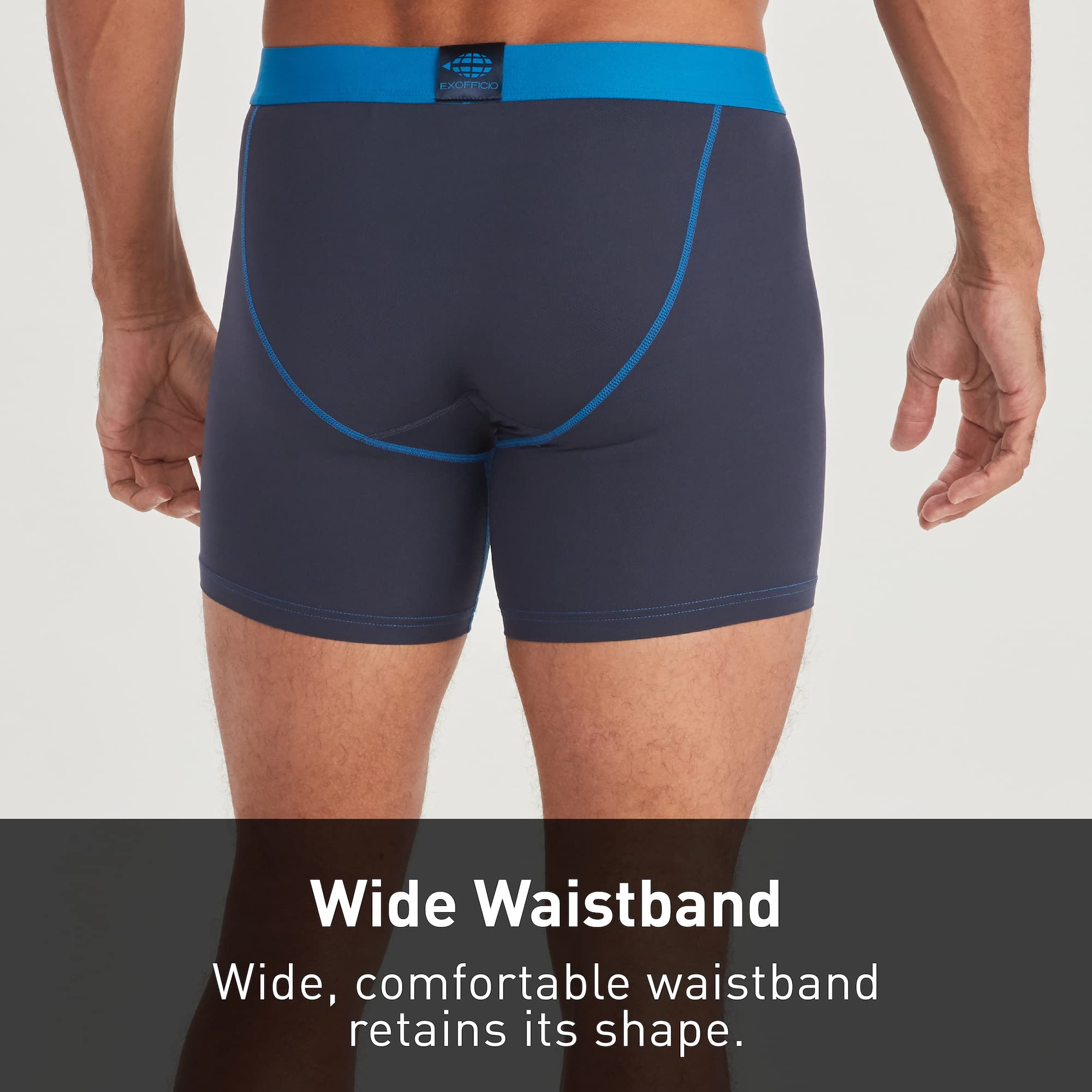Foto 4 | Calzoncillo Bóxer Exofficio Give-n-go Sport 2.0 Para Hombre Azul Marino M - Venta Internacional.