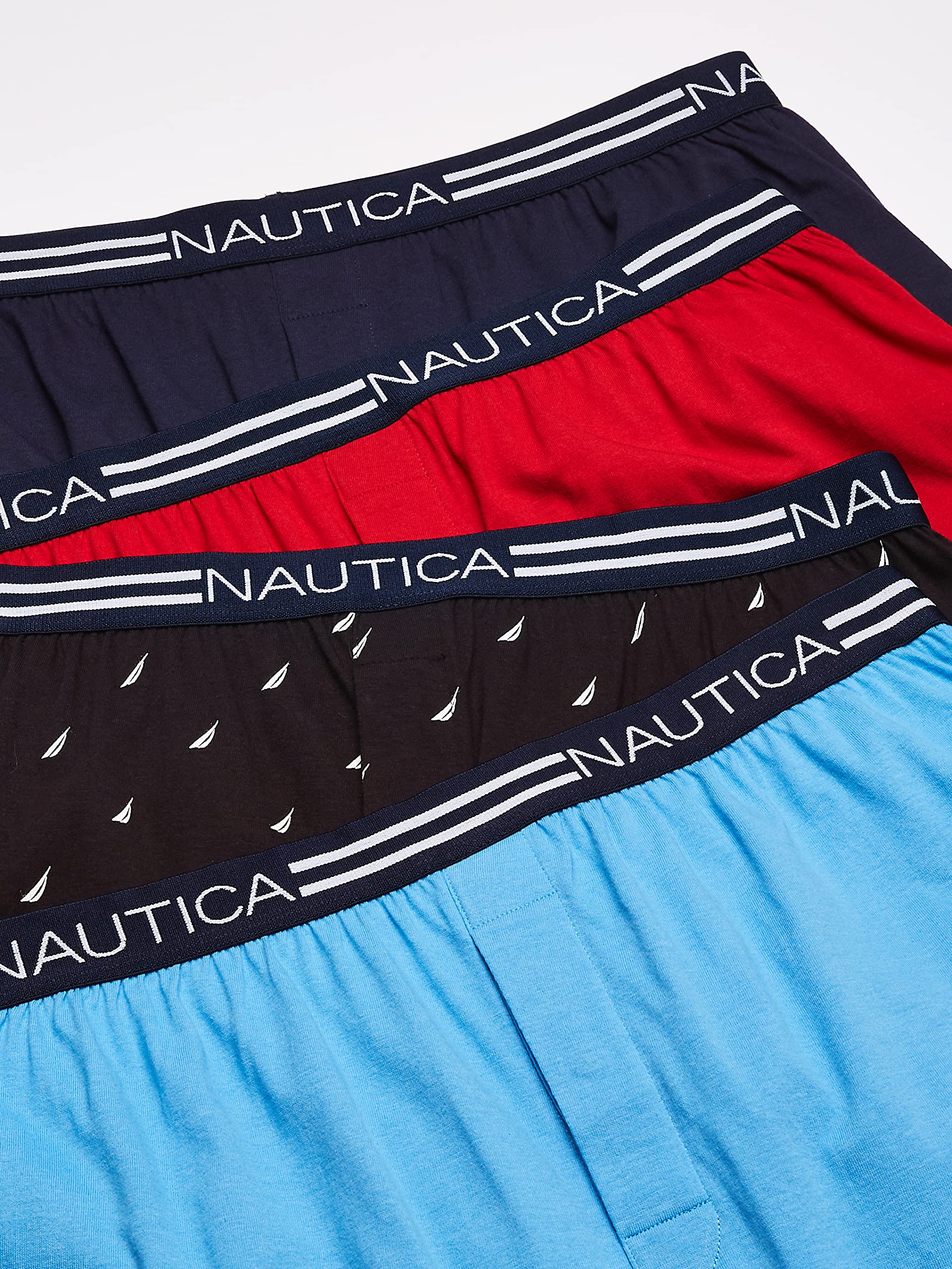 Foto 2 | Calzoncillos Tipo Bóxer Nautica Classic De Punto Holgado De Algodón, Paquete De 4 - Venta Internacional.