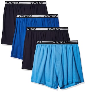 Foto 1 | Boxer Nautica Classic De Punto Holgado De Algodón Para Hombre, Paquete De 4 - Venta Internacional.