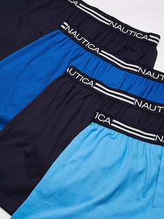 Foto 2 | Boxer Nautica Classic De Punto Holgado De Algodón Para Hombre, Paquete De 4 - Venta Internacional.