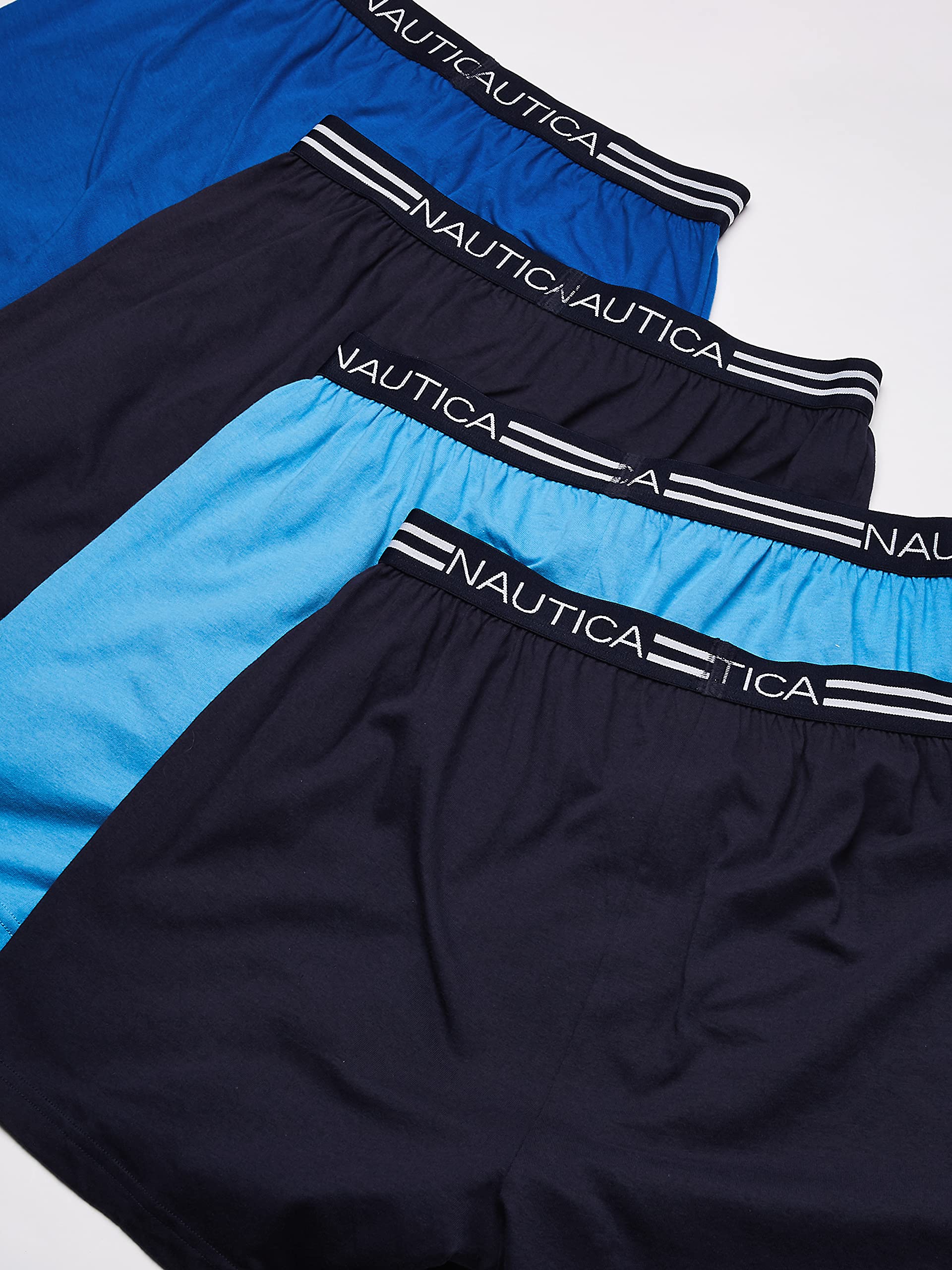 Foto 5 pulgar | Boxer Nautica Classic De Punto Holgado De Algodón Para Hombre, Paquete De 4 - Venta Internacional.
