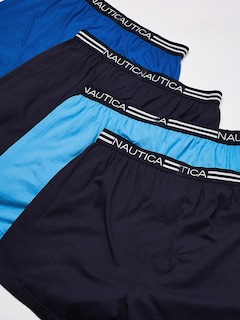 Foto 4 | Boxer Nautica Classic De Punto Holgado De Algodón Para Hombre, Paquete De 4 - Venta Internacional.