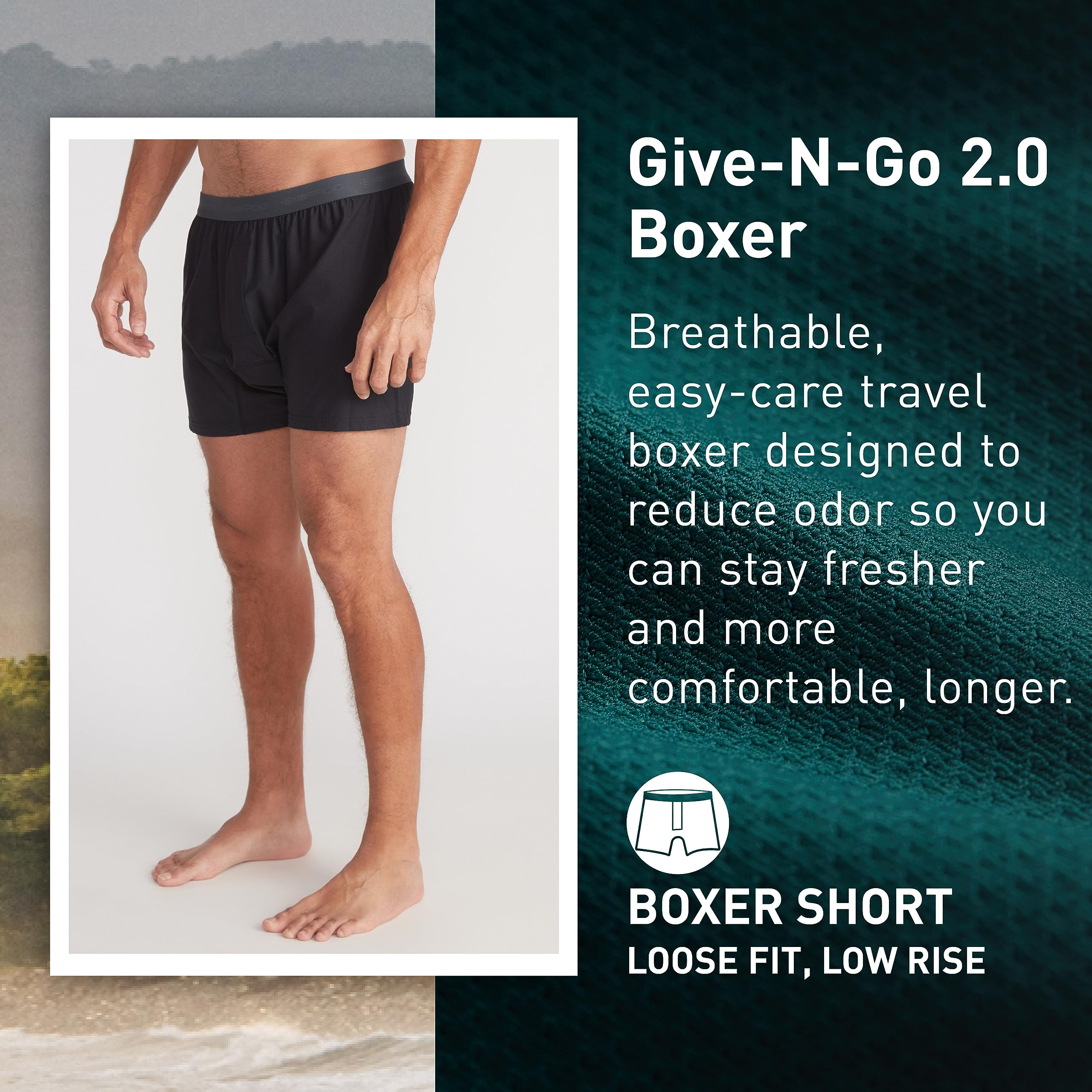 Foto 3 pulgar | Boxer Exofficio Give-n-go 2.0 Para Hombre Negro Xl (paquete De 2) - Venta Internacional.