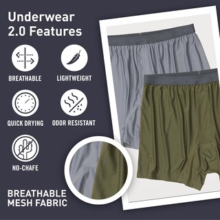 Foto 3 | Ropa Interior Exofficio Give-n-go 2.0 Boxer Para Hombre, Paquete De 2 - Venta Internacional.