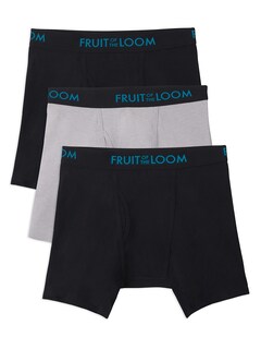 Foto 1 | Calzoncillos Fruit Of The Loom Transpirables Para Hombre Negro/gris S - Venta Internacional.