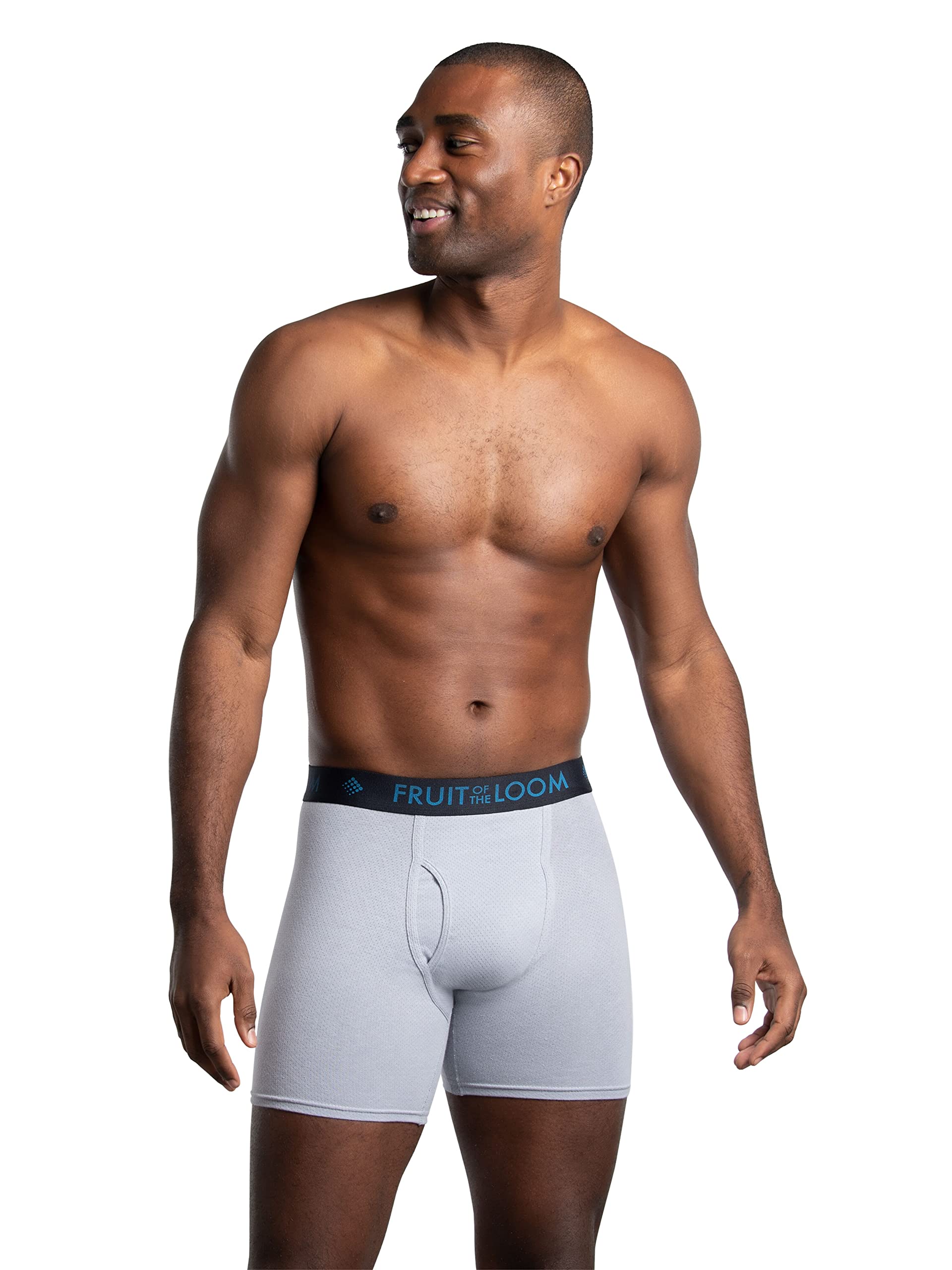 Foto 3 pulgar | Calzoncillos Fruit Of The Loom Transpirables Para Hombre Negro/gris S - Venta Internacional.