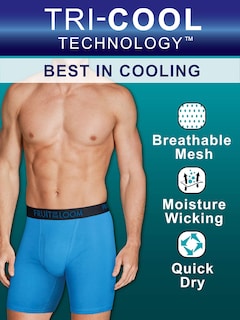 Foto 5 | Calzoncillos Fruit Of The Loom Transpirables Para Hombre Negro/gris S - Venta Internacional.