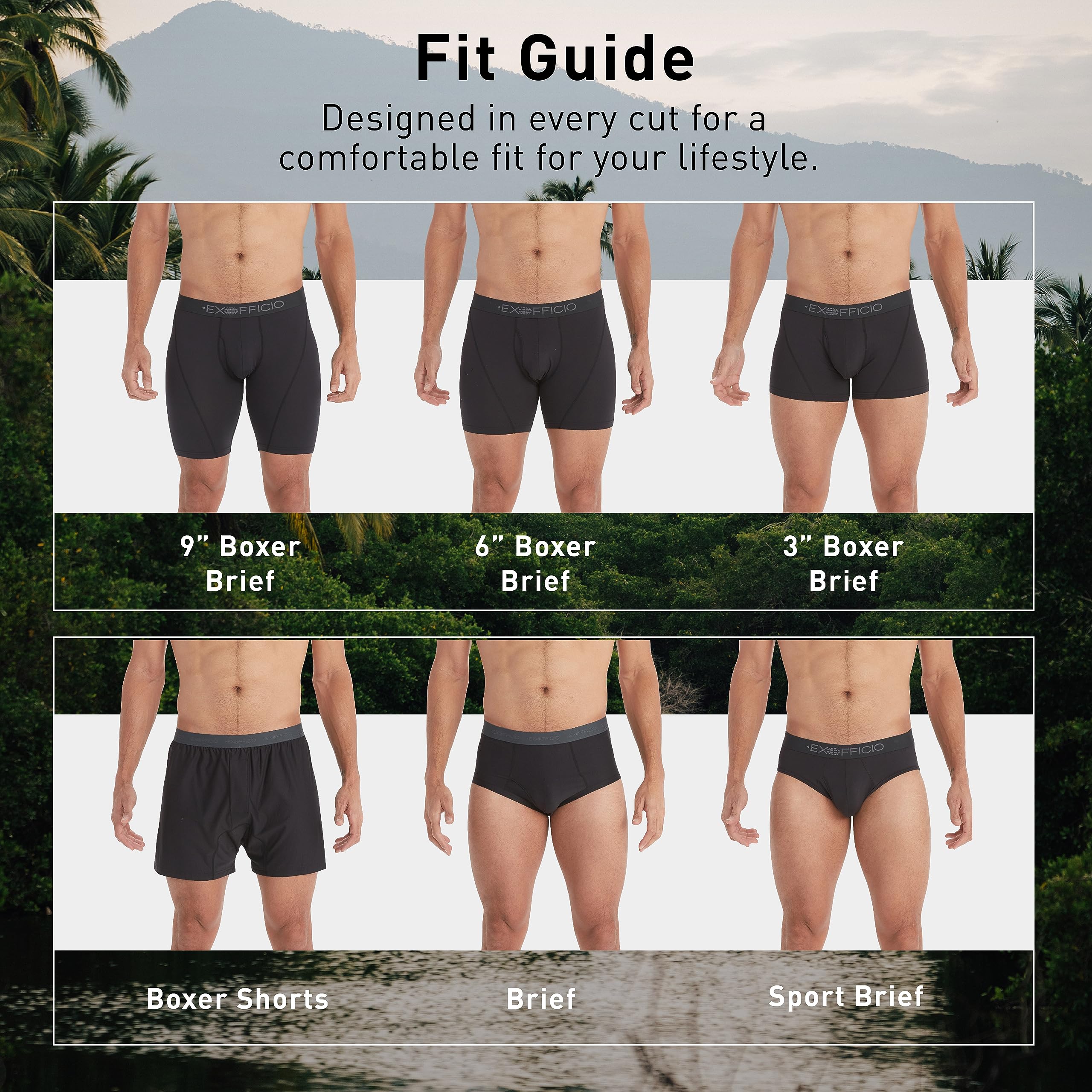 Foto 6 pulgar | Boxer Exofficio Give-n-go 2.0 Para Hombre, Acero Óniz/negro Xl - Venta Internacional.