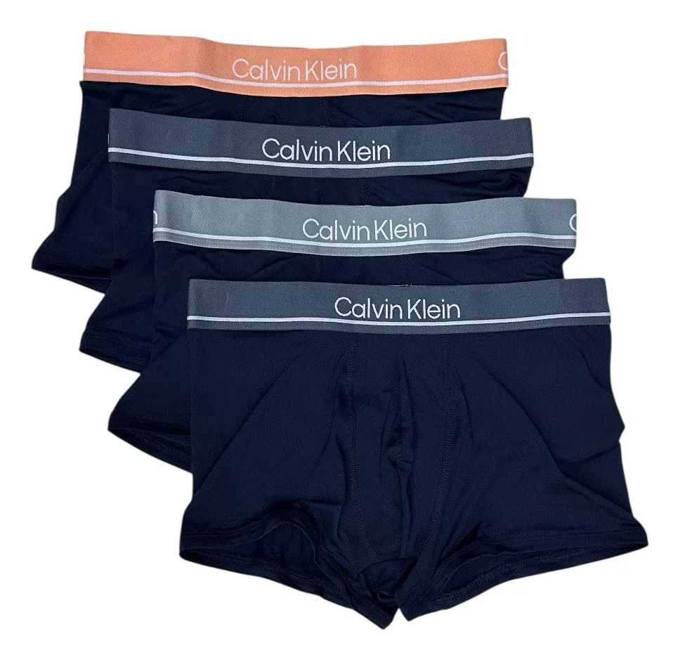 Foto 2 pulgar | Boxer Calvin Klein Trunk 4 Pack Microfibra Np2755 - Original