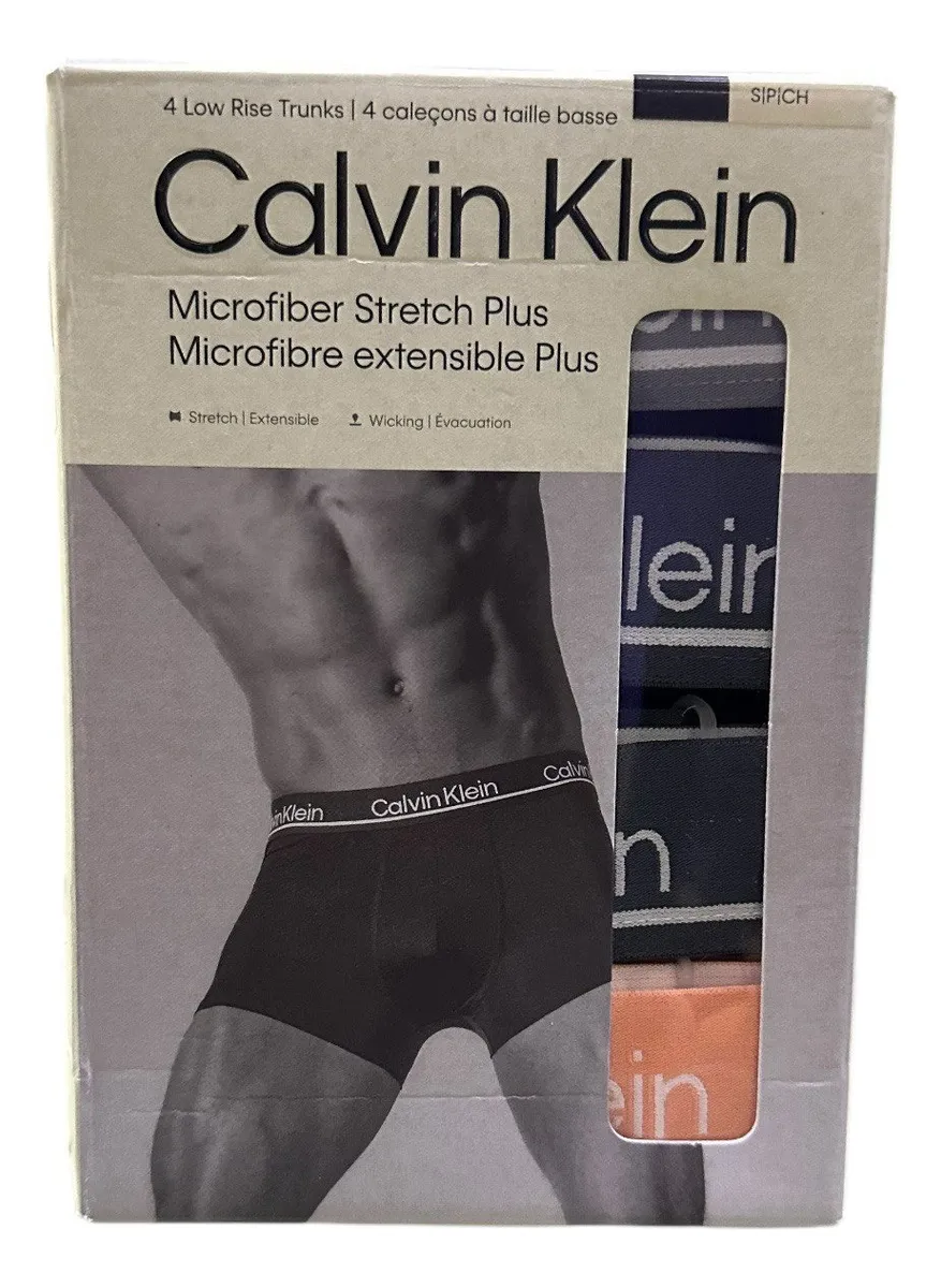 Foto 4 pulgar | Boxer Calvin Klein Trunk 4 Pack Microfibra Np2755 - Original