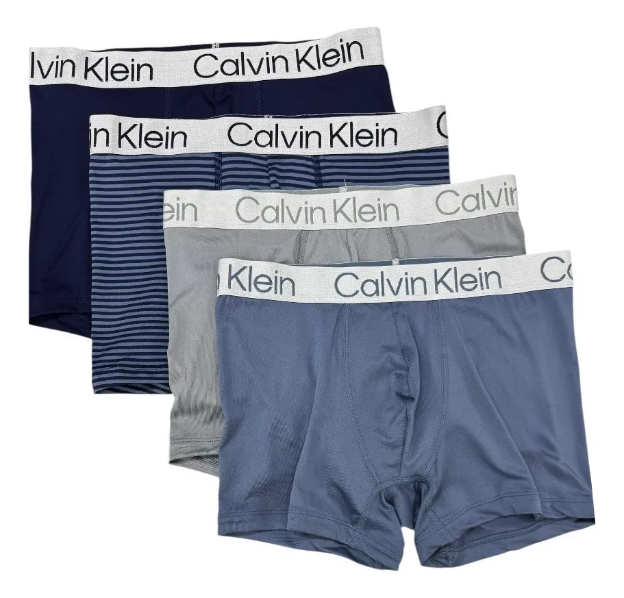 Foto 2 pulgar | Boxer Trunk Calvin Klein Microfibra Suave 4 Pack Np2742 - Original