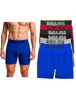 Foto 1 | Paquete Con 6 Bóxer Largos Tipo Biker Para Hombre Pack Incluye 6 Colores Diferentes