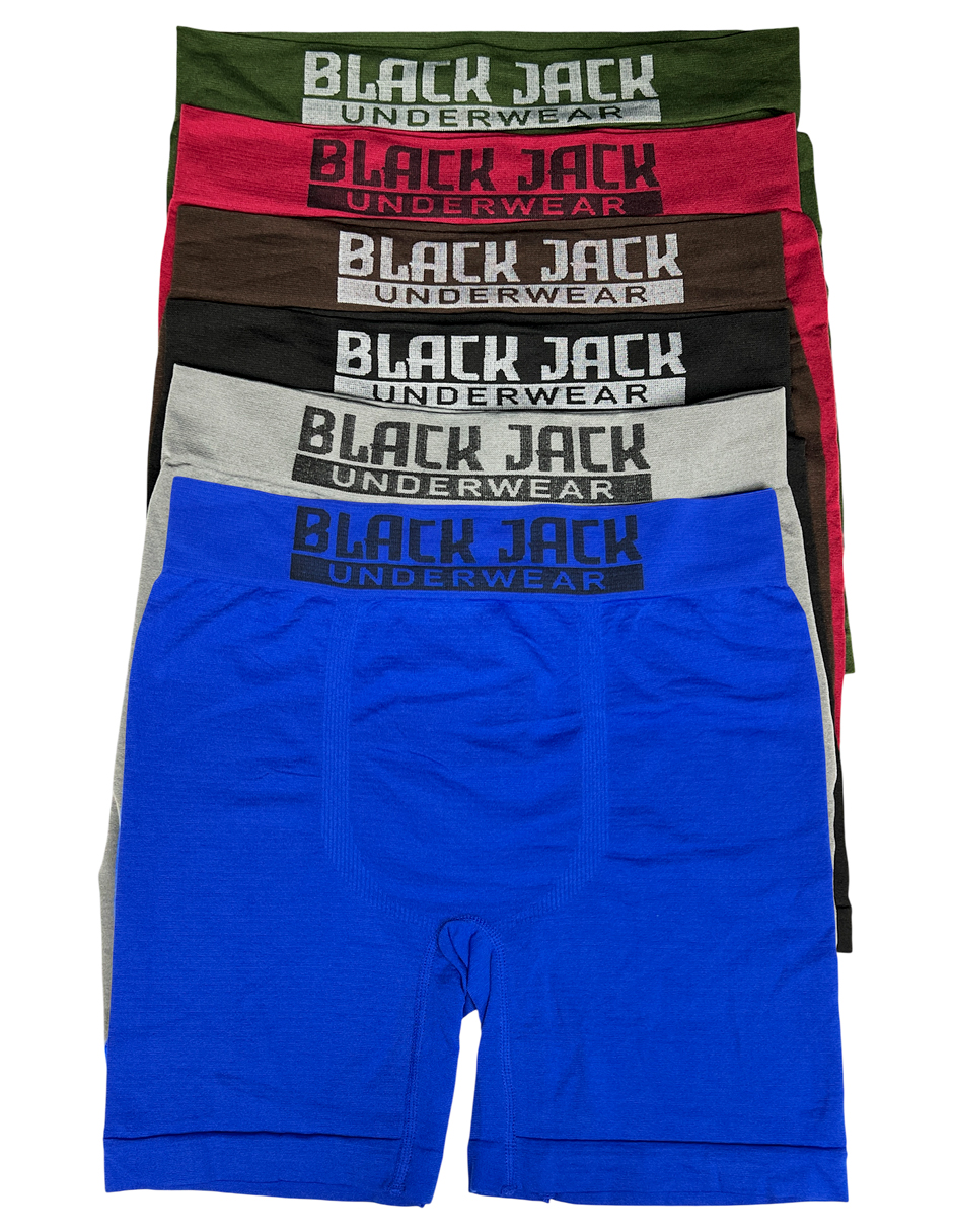 Foto 2 | Paquete Con 6 Bóxer Largos Tipo Biker Para Hombre  Pack Incluye 6 Colores Diferentes