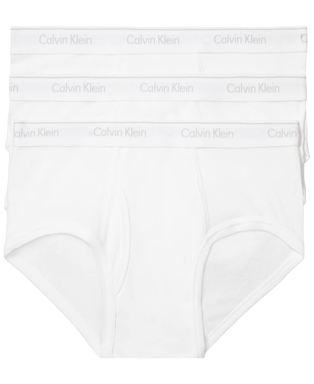 Foto 2 pulgar | Trusas Calvin Klein Cotton Classics Blancas Paquete de 3 para Hombre - Venta Internacional