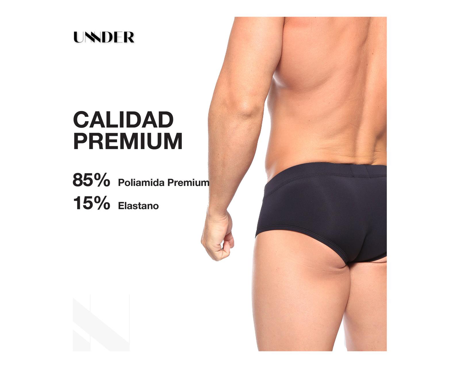 Foto 8 pulgar | Calzón Brief Sport Unnder Ropa Interior Para Hombre 1 Pieza Color Azul Marino