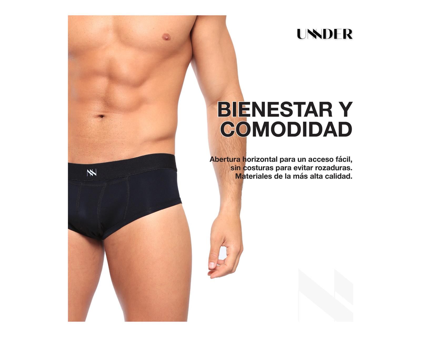 Foto 9 pulgar | Calzón Brief Classic Unnder Ropa Interior Para Hombre 1 Pz Color Blanco