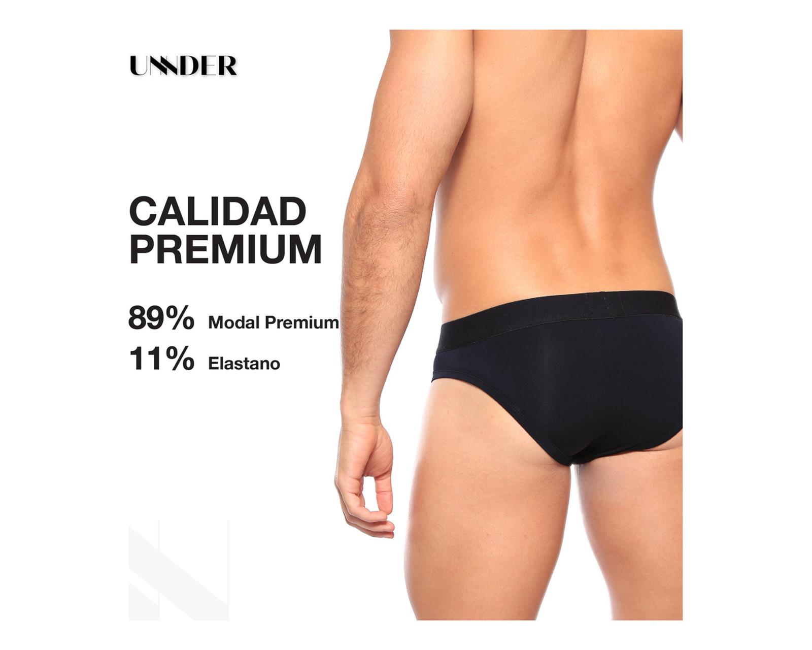 Foto 8 pulgar | Calzon Bikini Classic Unnder Ropa Interior Para Hombre 1 Pz Color Negro