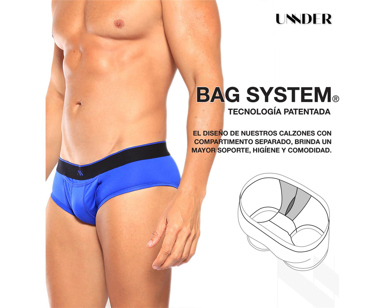 Foto 7 pulgar | Calzon Brief Modern Unnder Ropa Interior Para Hombre 1 Pieza Color Azul