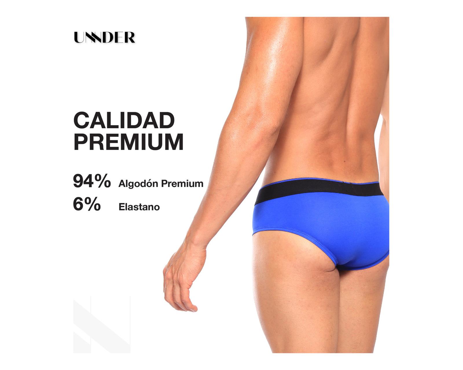 Foto 8 pulgar | Calzon Brief Modern Unnder Ropa Interior Para Hombre 1 Pieza Color Azul