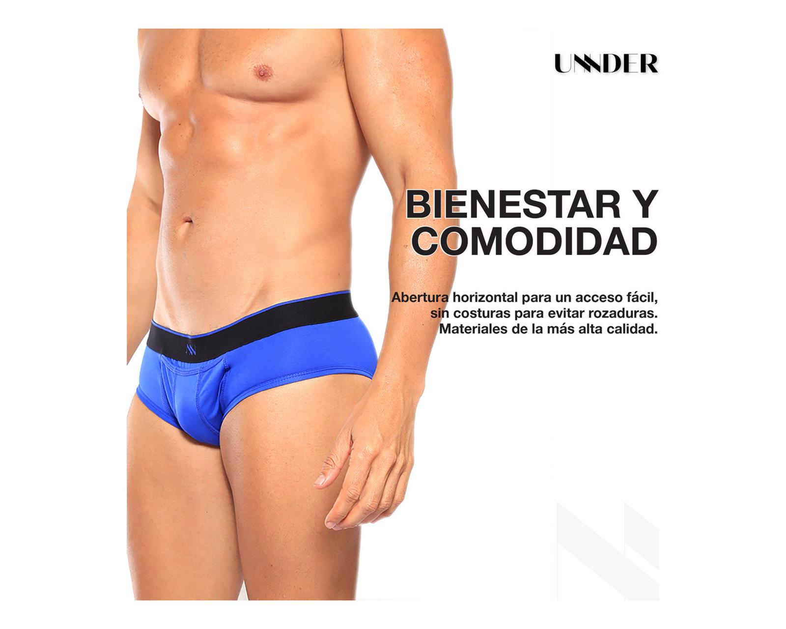 Foto 9 pulgar | Calzon Brief Modern Unnder Ropa Interior Para Hombre 1 Pieza Color Azul