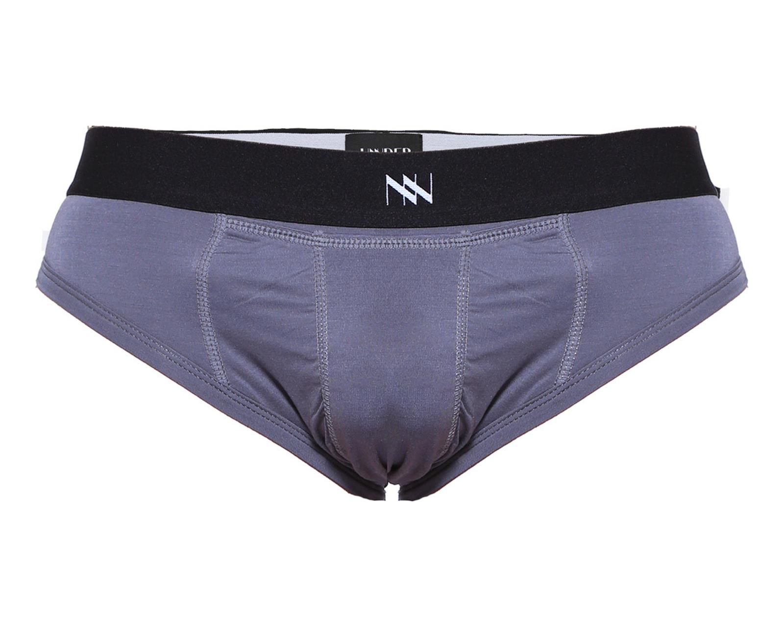 Foto 3 pulgar | Calzon Bikini Classic Unnder Ropa Interior Para Hombre 1 Pz Color Gris Oscuro