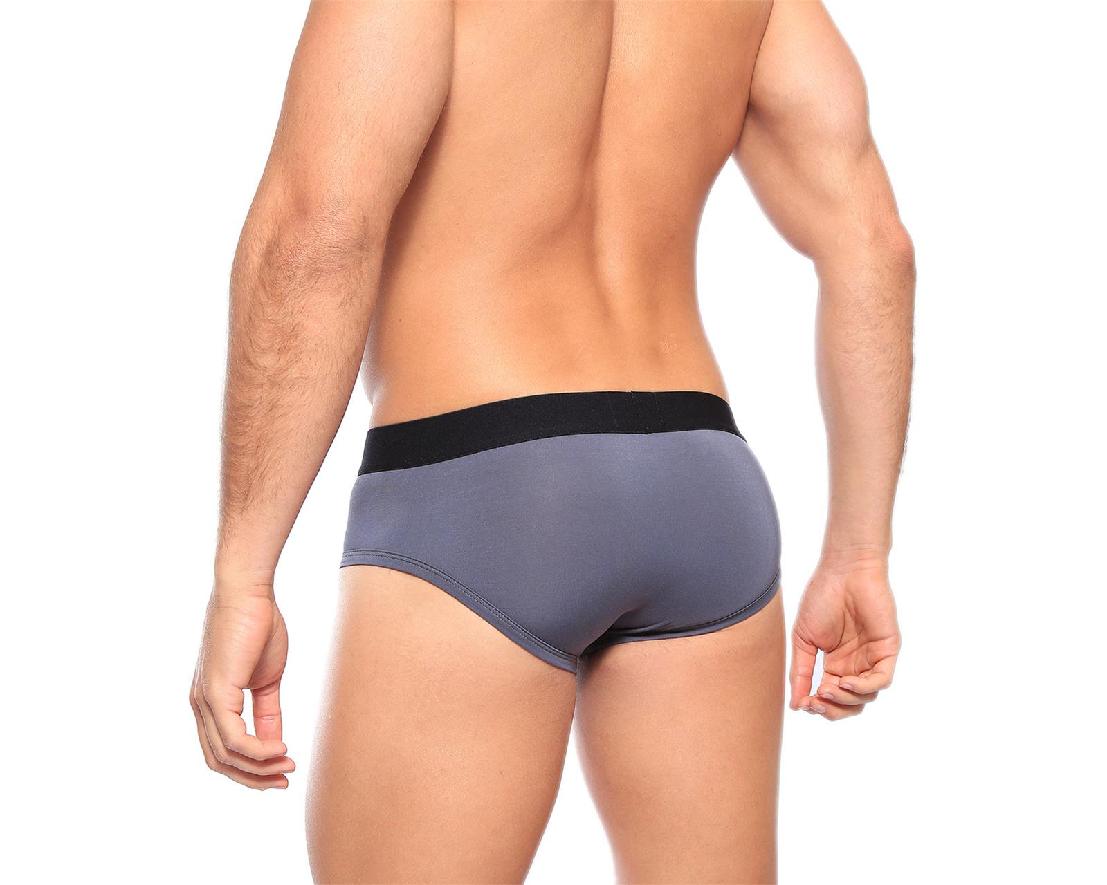 Foto 4 pulgar | Calzón Brief Classic Unnder Ropa Interior Para Hombre 1 Pz Color Gris Oscuro