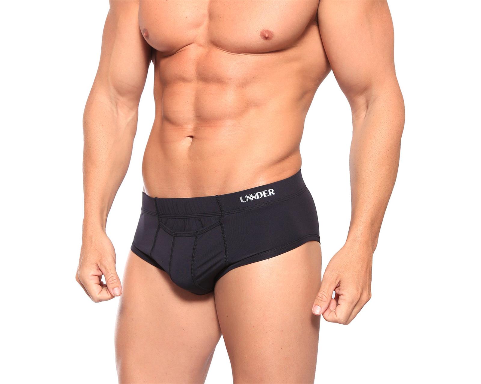 Foto 2 pulgar | Calzón Brief Sport Unnder Ropa Interior Para Hombre 1 Pieza Color Negro