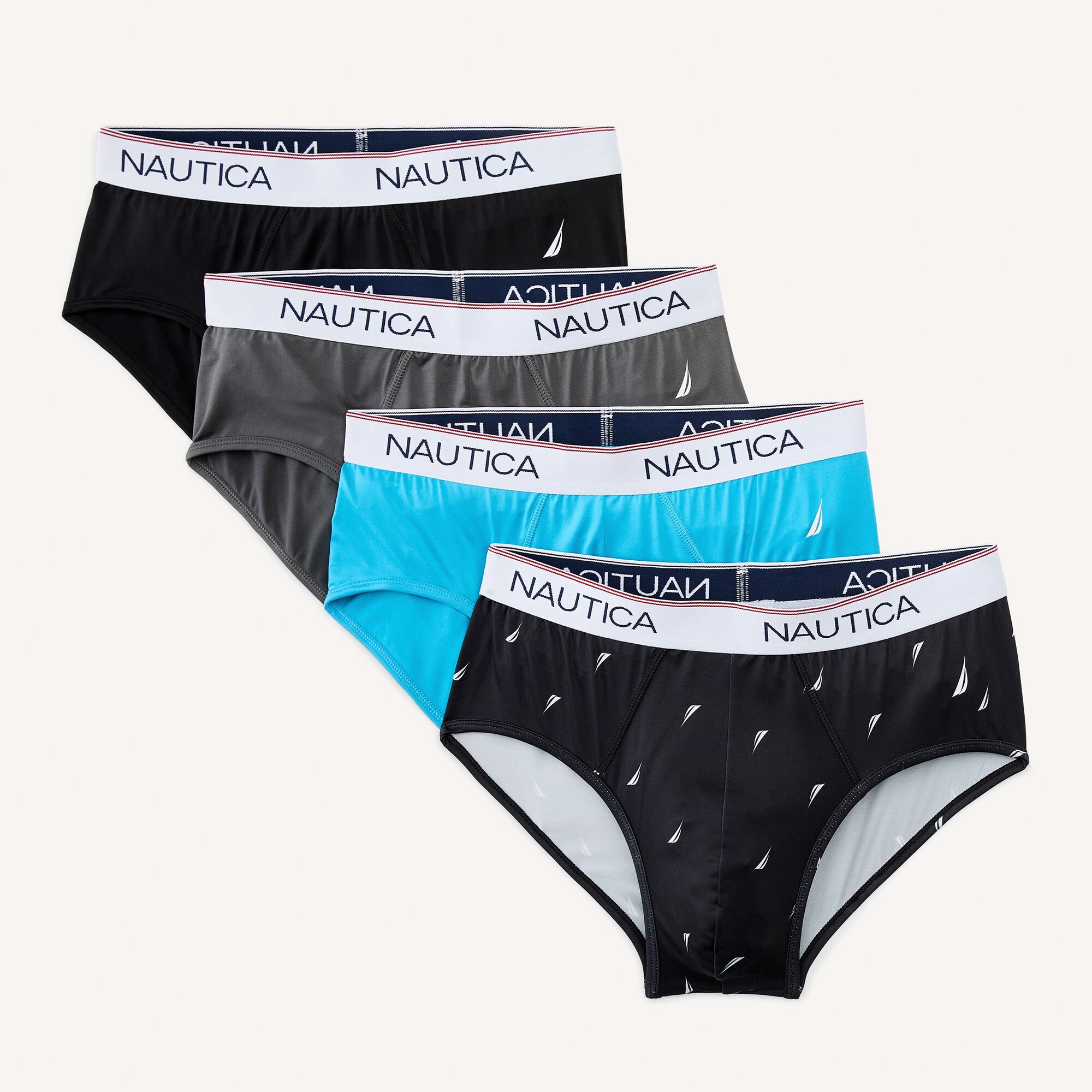 Trusa Nautica 4 Pack Stretch Clásicos Calzones Para Hombre Stretch Classic Briefs