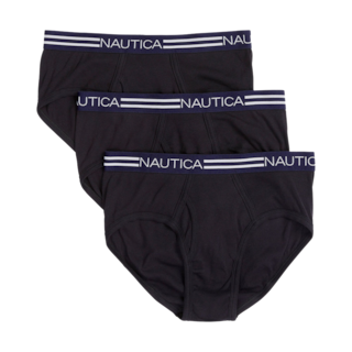 Foto 1 | Trusa Nautica 3 Pack Clásicos De Algodón Calzones Para Hombre Cotton Classic Briefs