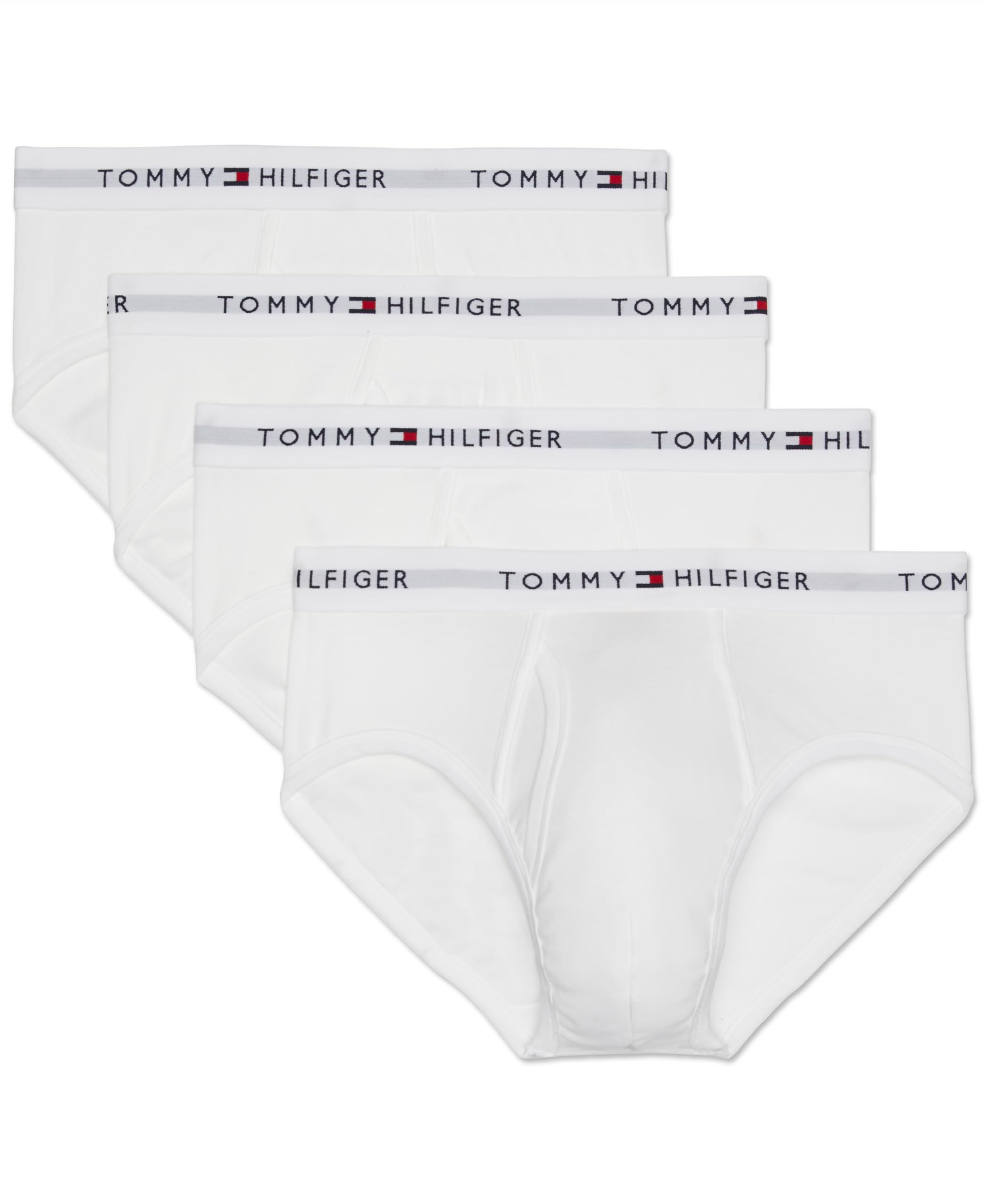 Calzoncillos Tommy Hilfiger De Algodón Para Hombre, 4 Unidades, Color Blanco, Talla M - Venta Internacional.