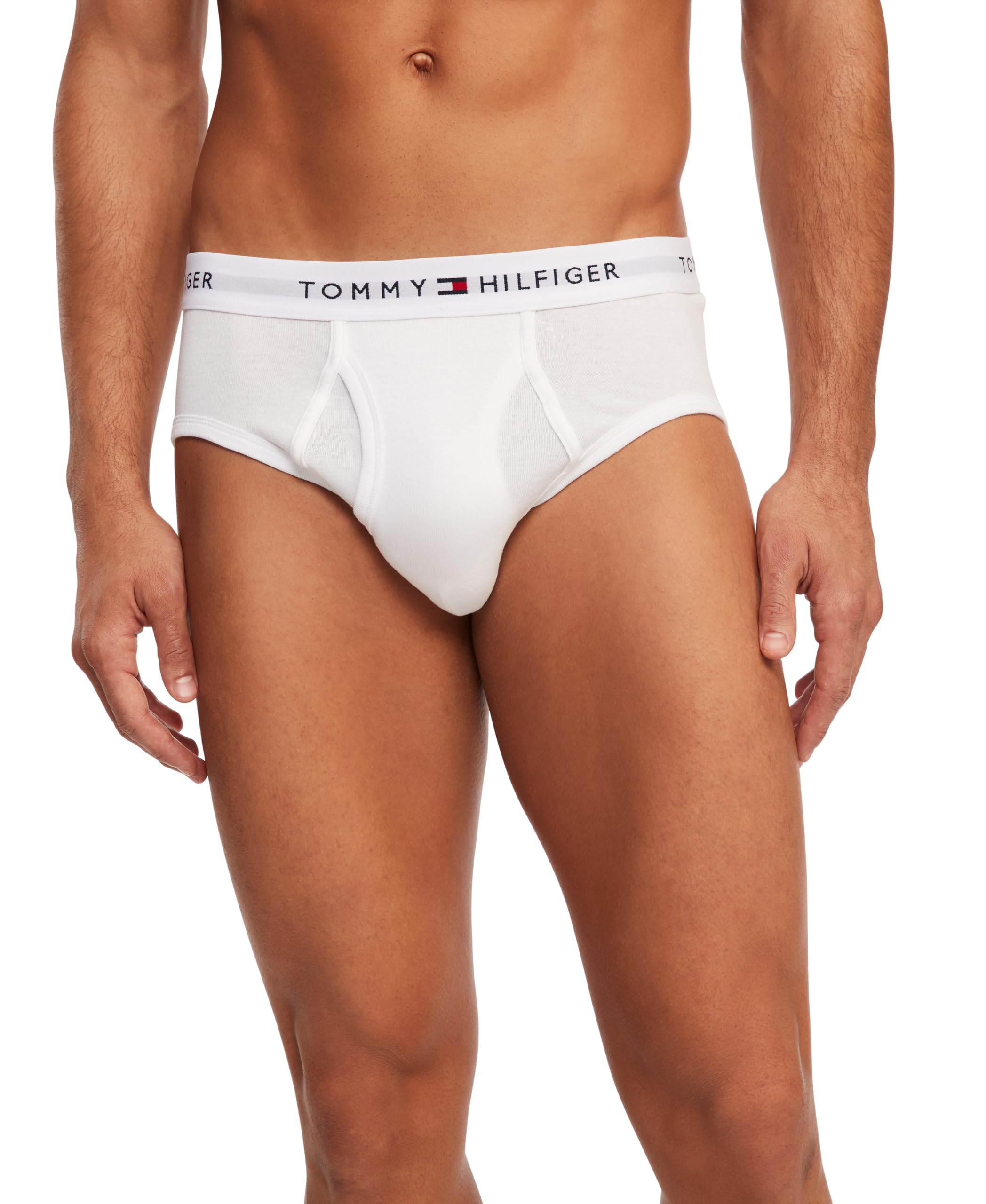 Foto 2 | Calzoncillos Tommy Hilfiger De Algodón Para Hombre, 4 Unidades, Color Blanco, Talla M - Venta Internacional.