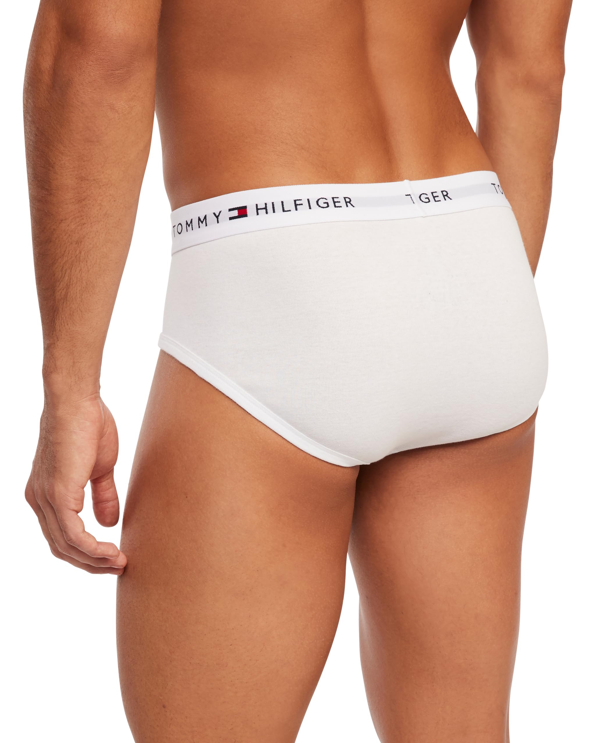 Foto 3 | Calzoncillos Tommy Hilfiger De Algodón Para Hombre, 4 Unidades, Color Blanco, Talla M - Venta Internacional.