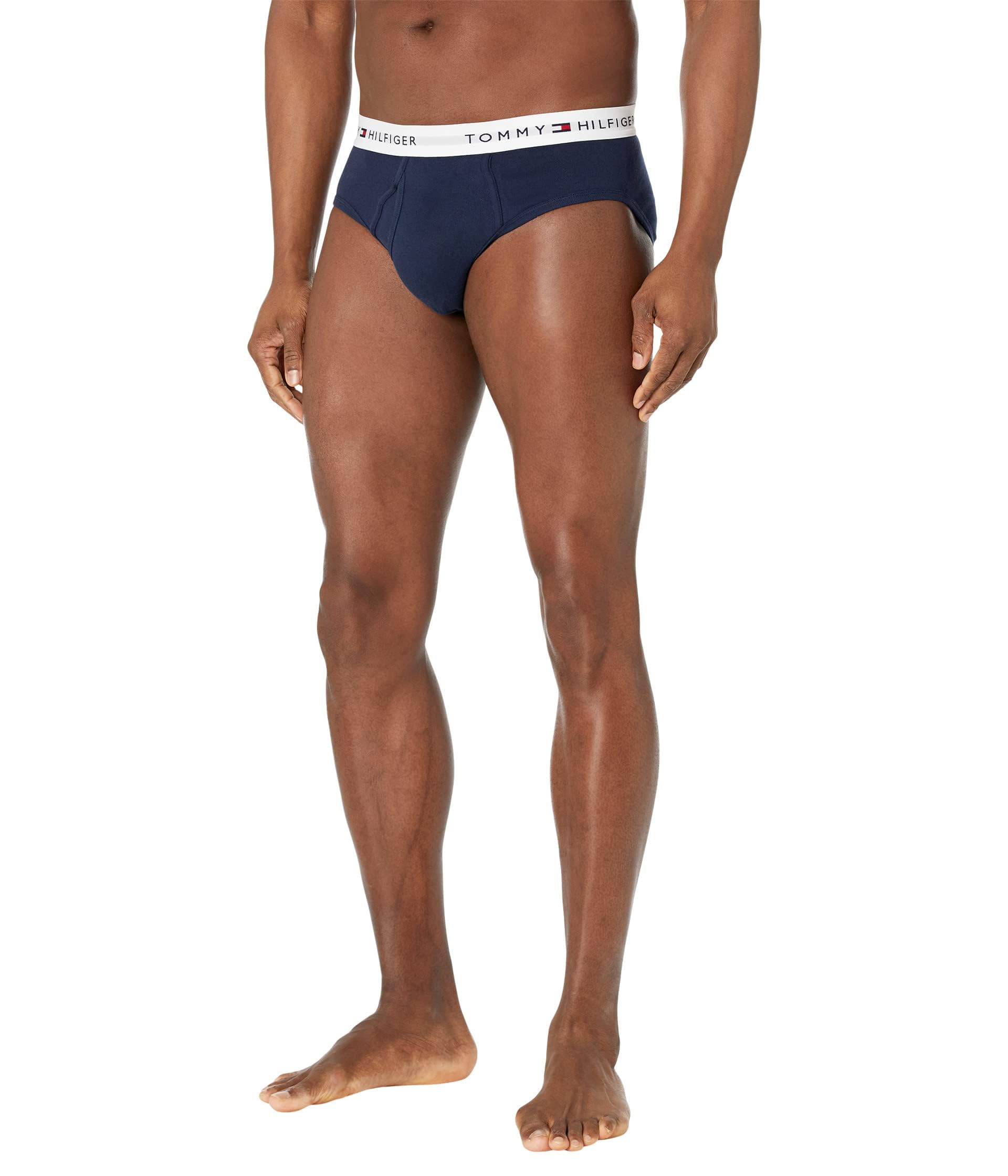Foto 1 | Calzoncillos Tommy Hilfiger Cotton Classics Para Hombre, Color Azul Suave, Paquete De 4 - Venta Internacional.